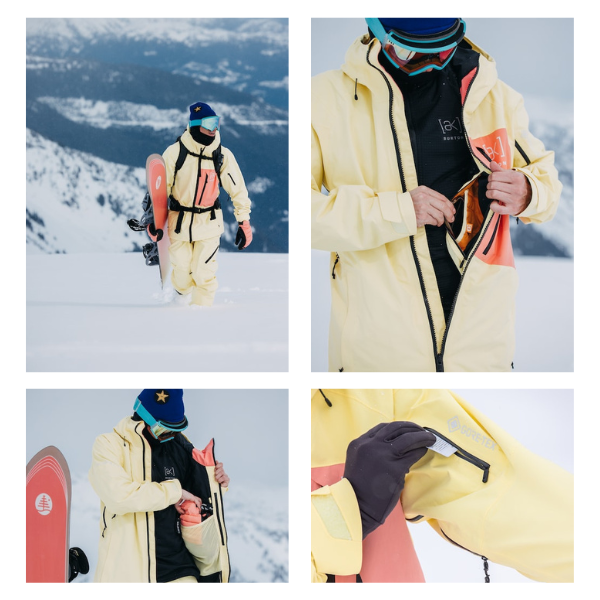 Burton [ak] 2Ｌサイクリック Mサイズ　ベージュ Burton 2024 Men's [ak] Cyclic GORE‑TEX 2L Jacket - Buttermilk/Reef