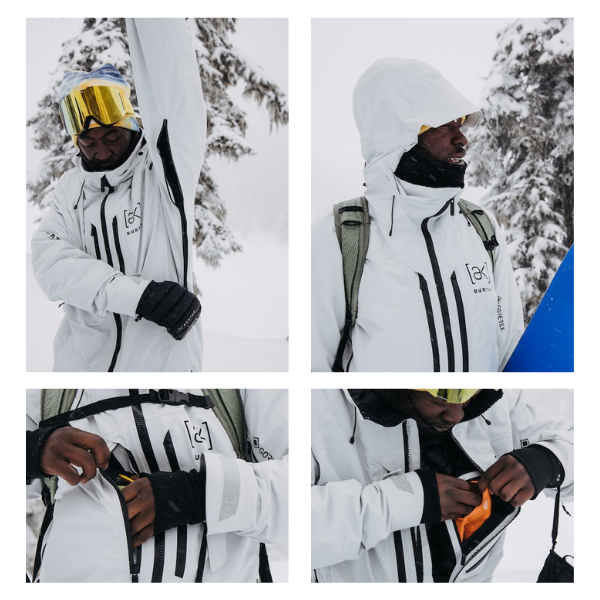 Burton [ak]® swash GORE-TEX ホワイト Burton Men's [ak] Swash GORE-TEX 2L Jacket