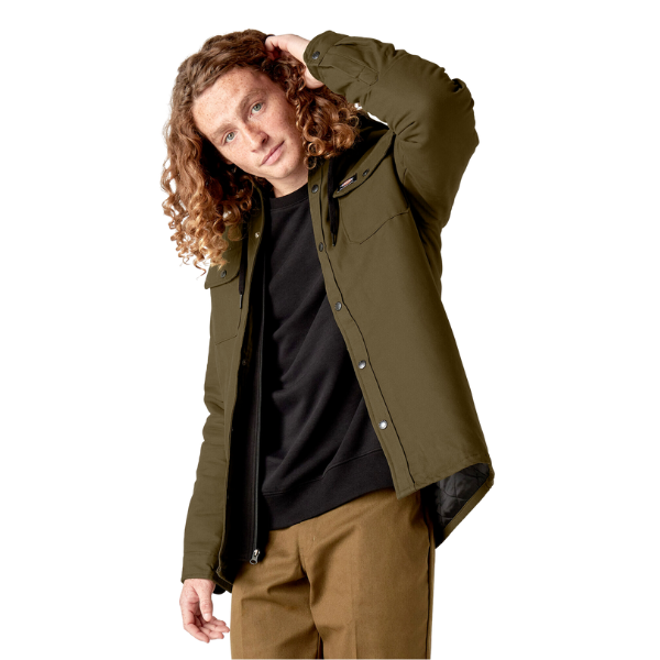 Dickies Skateboarding ジャケット Mサイズ オリーブ Dickies Skateboarding Duck Shirt Jacket - Dark Olive – Xtreme
