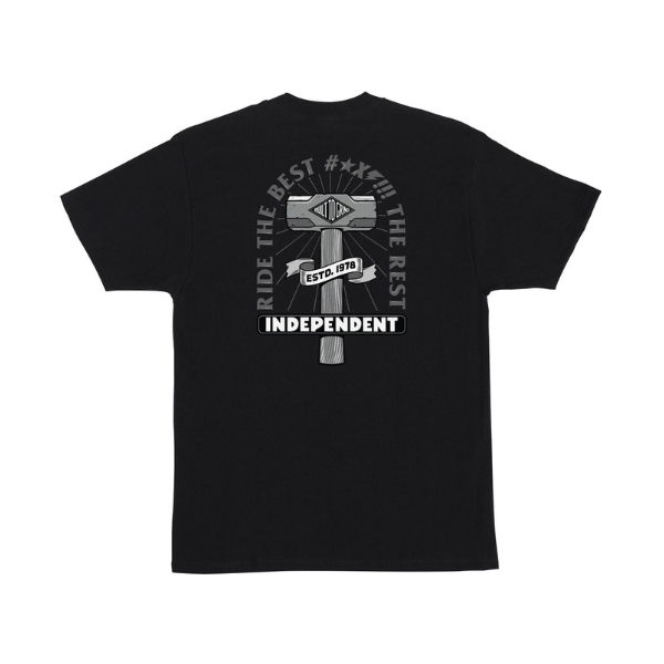 Independent RTB Sledge T-Shirt - Black – Xtreme Boardshop (XBUSA.COM)