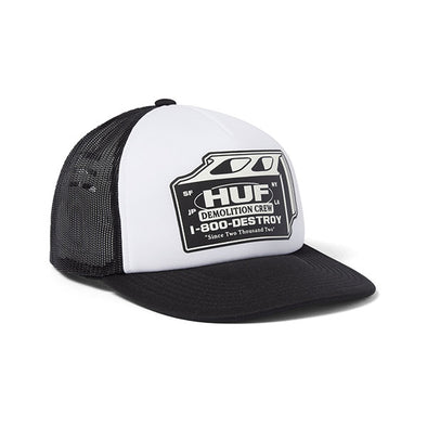 HUF Demolition Crew Trucker Hat Black