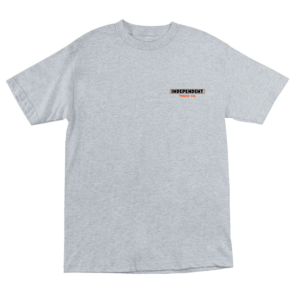 Independent Built To Grind Hard Head T-Shirt Sport Grey