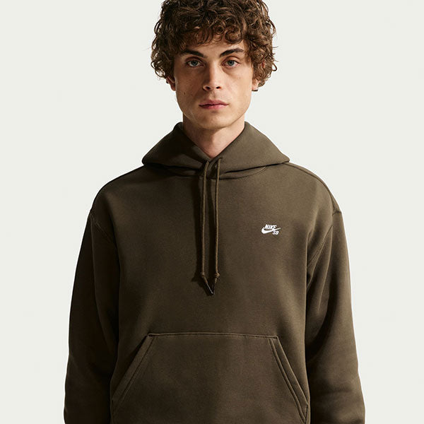 Nike SB Essential Logo Fleece Hoodie Dark Hazel/White