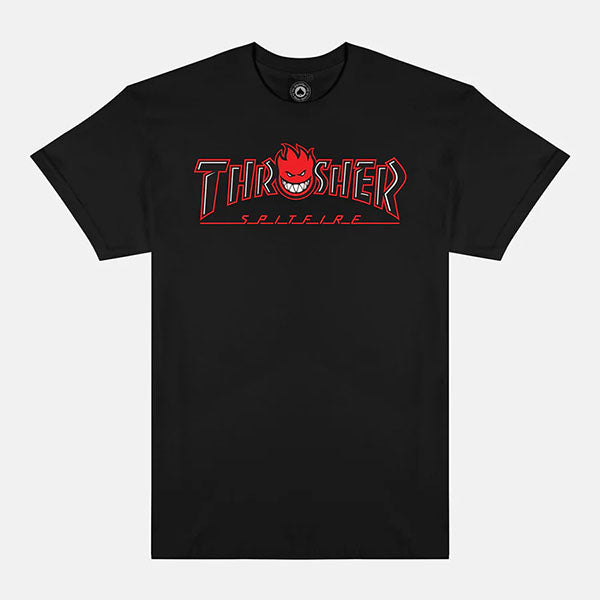 Thrasher x Spitfire Big Head Outline T-Shirt Black – Xtreme