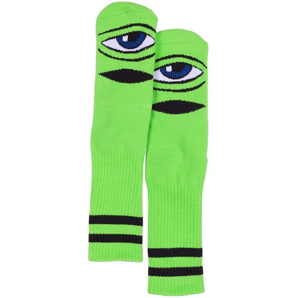 Toy Machine Sect Eye Sock Green - Xtreme Boardshop (XBUSA.COM)