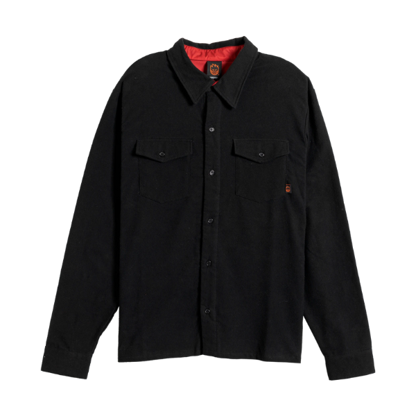 Spitfire Old E EMB Flannel - Black/Red/White Embroidery – Xtreme ...