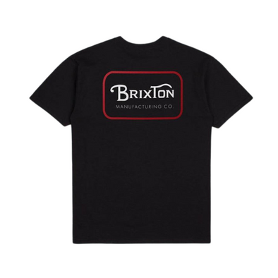 Brixton Mens Grade S/S Standard Tee - Black/Casa Red/White