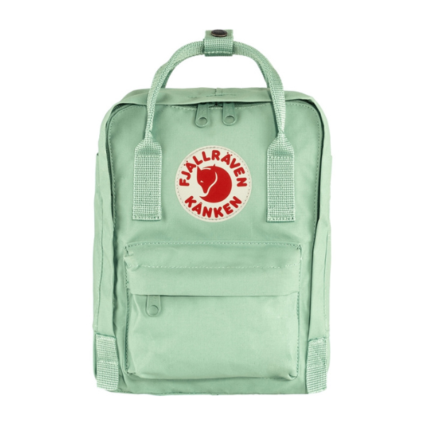 Fjallraven kanken mini backpack top frost green