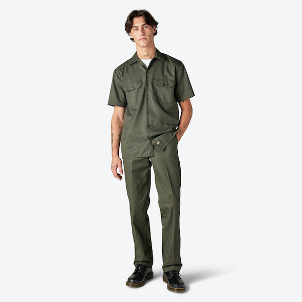 Dickies Short Sleeve Work Shirt - Olive Green
