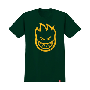 Spitfire Bighead T-Shirt - Forest Green/Gold