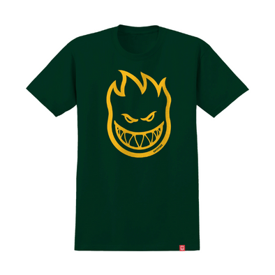 Spitfire Bighead T-Shirt - Forest Green/Gold