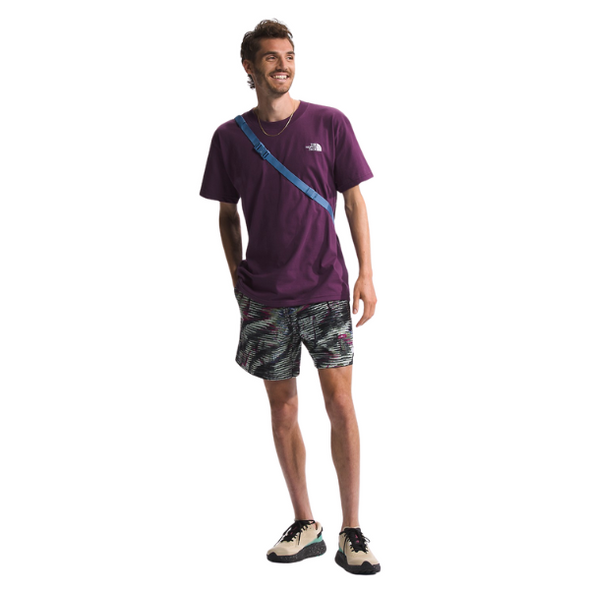 The North Face Men’s Short-Sleeve Evolution Box Fit Tee - Black Curran Purple