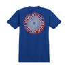 Spitfire Classic Swirl Fade T-Shirt - Royal/Red/White