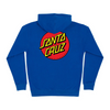 Santa Cruz Mens Classic Dot Zip Hoodie Sweatshirt - Royal