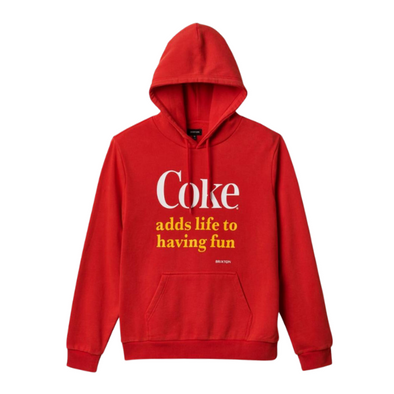 Brixton Coca Cola Having Fun Hoodie Coke Red Xtreme Boardshop XBUSA.COM