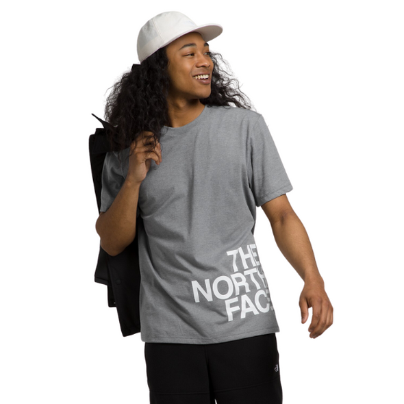 The North Face Men’s Short-Sleeve Brand Proud Tee - TNF Medium Grey Heather/TNF White