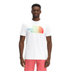 The North Face Short Sleeve Half Dome Tee - TNF White/Horizon Red Ombre Fill