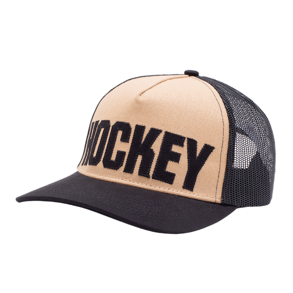 Hockey Truck Stop Hat 2 - Black/Cream