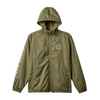 Brixton Mens Claxton Crest Lined Hood Jacket - Military Olive