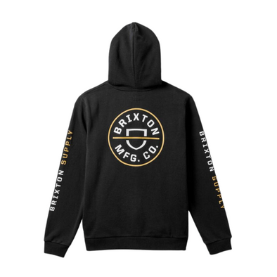 Brixton black hoodie clearance