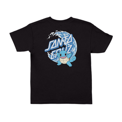 Santa Cruz X Pokémon Water Type 1 Youth T-Shirt - Black