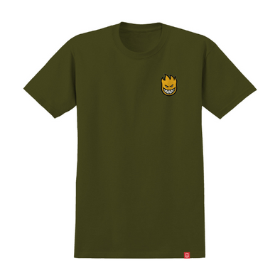 Spitfire Lil Bighead Fill T-Shirt - Military Green/Black/Gold