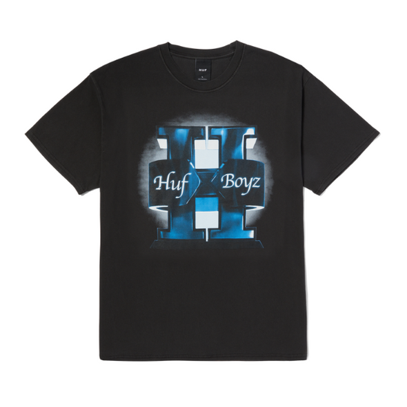 Huf Boyz Washed S/S T-Shirt - Washed Black