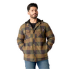 Dickies Flannel Hooded Shirt Jacket - Navy/Brown Duck Buffalo