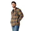 Dickies Flannel Hooded Shirt Jacket - Navy/Brown Duck Buffalo