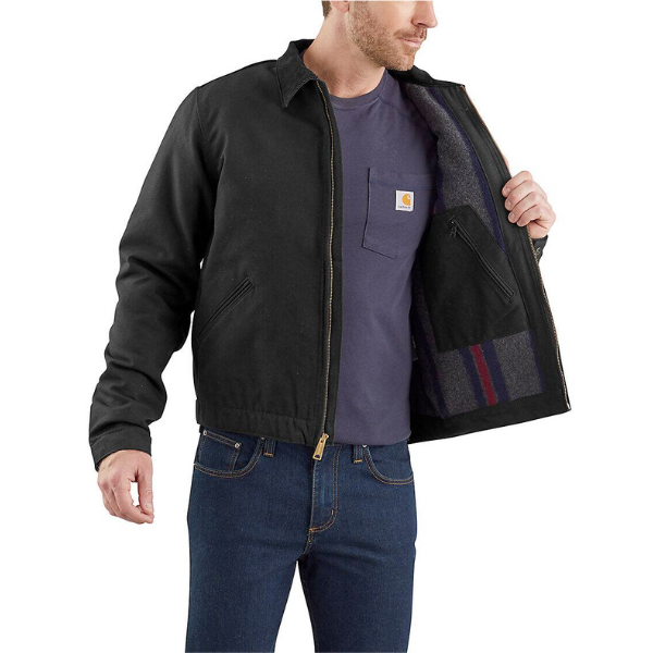 Carhartt Relaxed Fit Duck Detroit Jacket - Black – Xtreme Carhartt Relaxed Fit Duck Detroit Jacket - Black – Xtreme