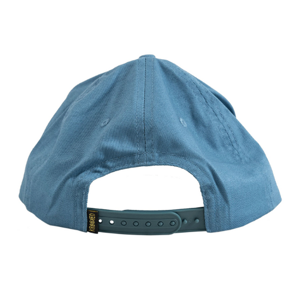 Krooked Moonsmile Raw Snapback Hat - Blue