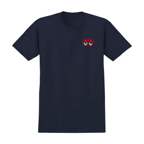 Krooked Strait Eyes T-Shirt - Navy/Red