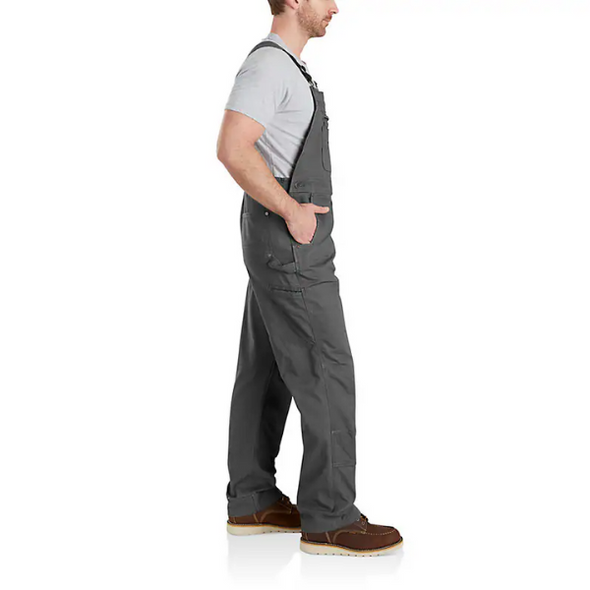 Carhartt Mens Relaxed Fit Canvas Bib Overall - Gravel