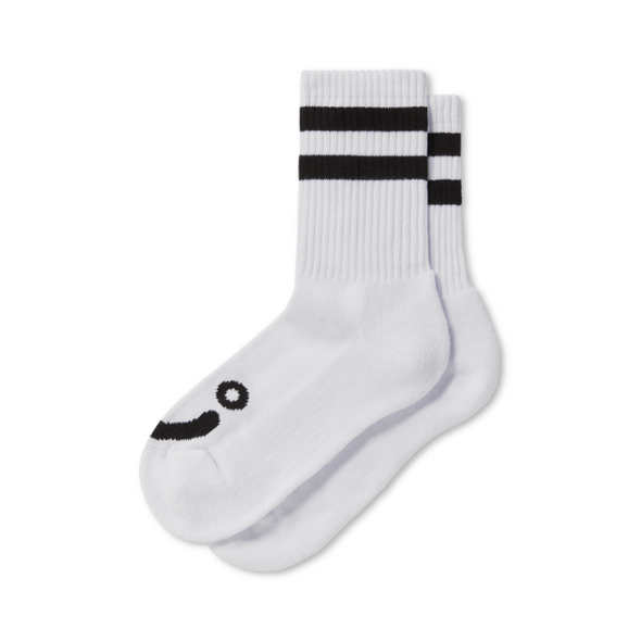 Polar Skate Co. Happy Sad Socks 10/12 - White