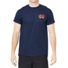 Krooked Strait Eyes T-Shirt - Navy/Red