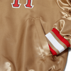 HUF Crackerjack Satin Baseball Jacket - Oatmeal