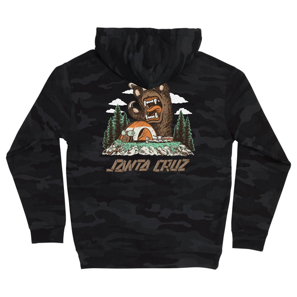 Santa Cruz Screaming Grizzly Pullover Black Camo