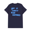 Krooked Strait Eyes T-Shirt - Navy/Blue