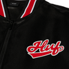 HUF Pop Fly Satin Baseball Jacket - Black