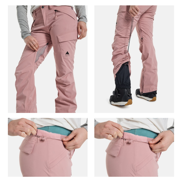 Burton 2024 Women's Gloria GORE-TEX 2L Pants - Powder Blush Burton 2024 Women's Gloria GORE-TEX 2L Pants - Powder Blush