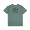 Brixton Mens Crest II S/S Standard Tee - Chinois Green/Washed Navy/Sepia