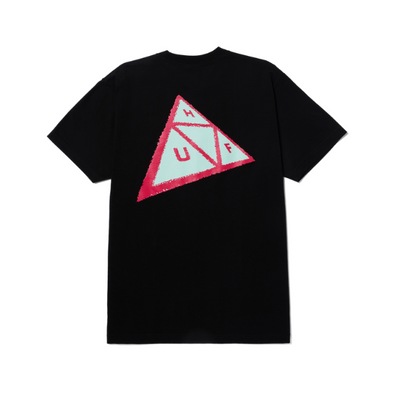 HUF Skewed Triple Triangle T Shirt Black Xtreme Boardshop XBUSA.COM