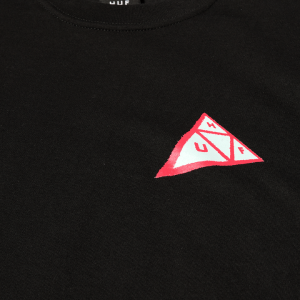 HUF Skewed Triple Triangle T-Shirt - Black – Xtreme Boardshop (XBUSA.COM)