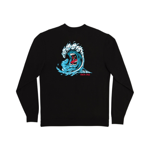 Santa Cruz Wave Crew Neck Sweatshirt - Black – Xtreme Boardshop (xbusa.com)