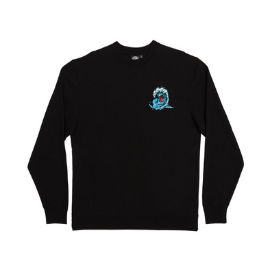Santa Cruz Wave Crewneck Sweatshirt Black – Xtreme Boardshop