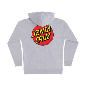 Santa Cruz Youth Classic Dot Pullover Sweatshirt - Grey Heather