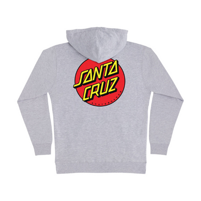 Santa Cruz Youth Classic Dot Pullover Sweatshirt - Grey Heather
