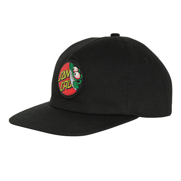 Santa Cruz Beware Dot Strapback Hat Black