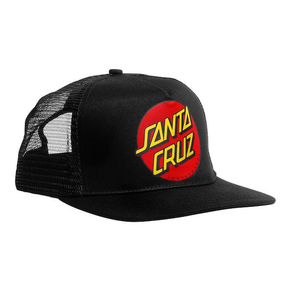 Santa Cruz Classic Dot Trucker Hat - Black