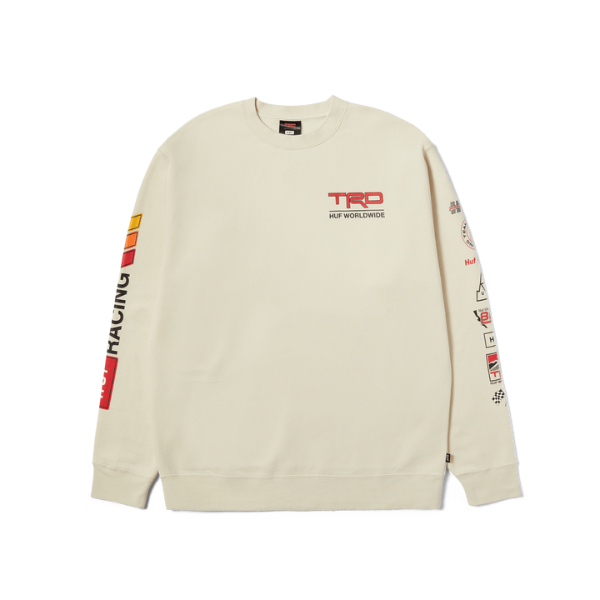 HUF X Toyota Concept Crewneck Fleece White Xtreme Boardshop